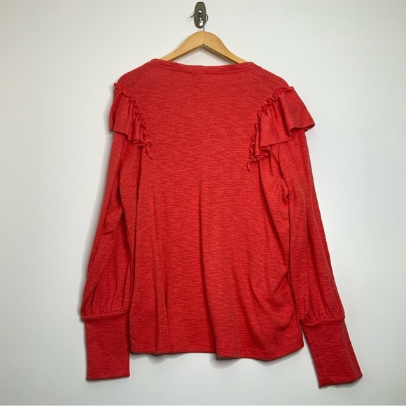 Pilcro And The Letterpress Sweater by Anthropologie. Red/Orange, Size Large. - Picture 2 of 6